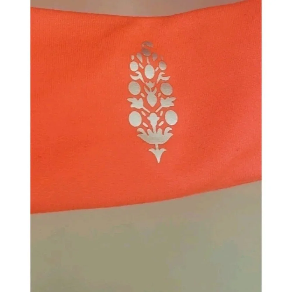 NEW FREE PEOPLE MOVEMENT BREATHE DEEPER CROP TANK BLOOD ORANGE MEDIUM - Picture 6 of 9